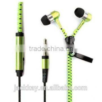 SNHALSAR Free Samples Mobile Sport Earphone, Zipper Metal Earphones photo-5