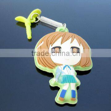 Custom promotional 3d pvc cartoon keychain