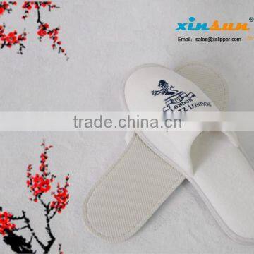 2015 Luxury classic velour hotel slipper, econonmic and high quality