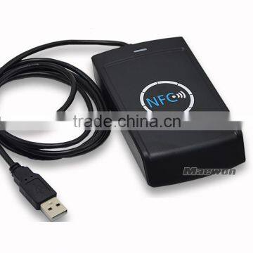 Portable USB NFC contactless smart card reader and writer Price PC/S CCID or USB new products 2016 made in china