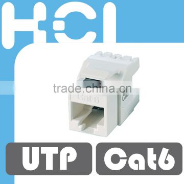 Network Solution Cat 6 180 Degree RJ45 Connectors UTP Modular Keystone Jack