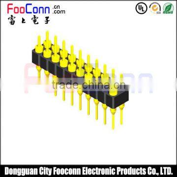 2.0mm dual rows round pin header 180 degree for pcb