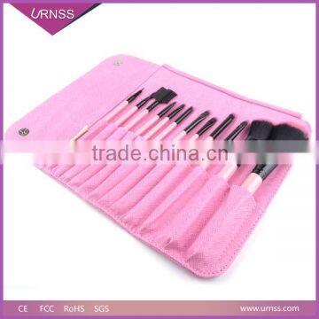 12pcs High Quality Best Price Pink Cosmetic Makeup Brushes Set photo-4