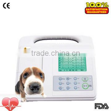 CE &ISO approved 1-channel Vet Electrocardiograph Veterinary ECG EKG machine