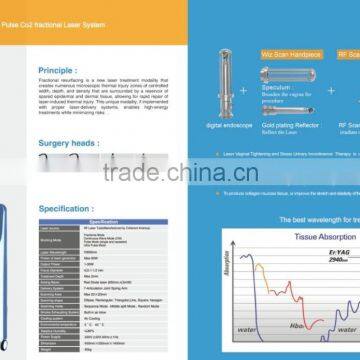 Lastest Professional Skin Treatment Acne Scars Co2 Fractional Laser/80W China RF Tube Co2 Laser photo-5