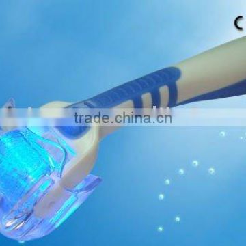 titanium MTs derma roller with 405 nm blue Led light for skin rejuvenation and wrinkle removal with CE