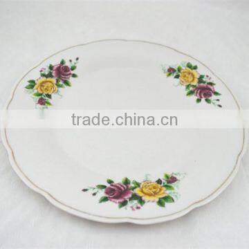 daily used porcelain plates/ceramic dish/porcelain dishes,durable porcelain plate