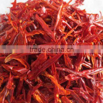 Factory Manufacturer Supplier 1-3MM Width 9% Moisturer Cutting Chilli, Chilli Slices, Dried Red Chilli Threaded