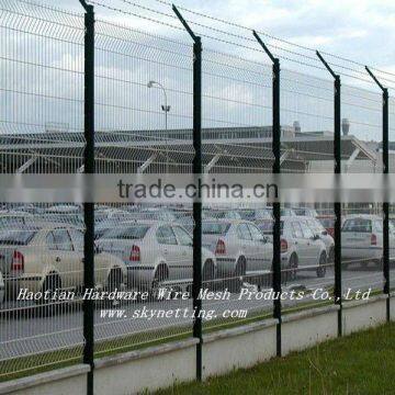 Anti climb pvc coated wire mesh barrier 50*150mm