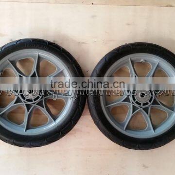 12" Pu foam flat free spoke wheel