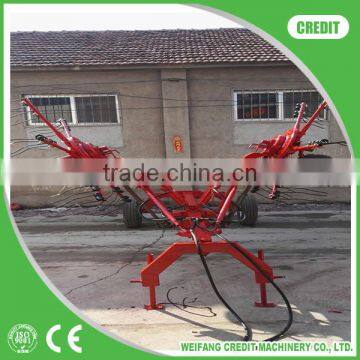 Newest super quality hot sale professional mini hay rake/rotary rake