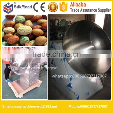 Good performance nut/peanut/cholocate drum coating machine