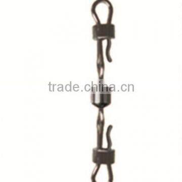 Two way side line brass fishing rolling swivel