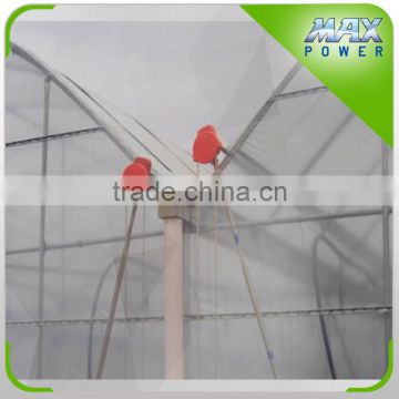 Greenhouse film roll up machines for side ventilation