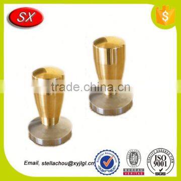Custom Aluminum Coffee Tamper 58 mm Diameter Bumper Black With Flat Convex Base photo-3