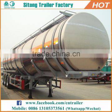 High quality 3 axles 45000 liters oil tanker semi trailer lamar fuel trailer for sale