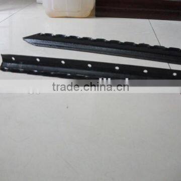Black Bituminous Coated Y Fence Post Punched With Teeth photo-4