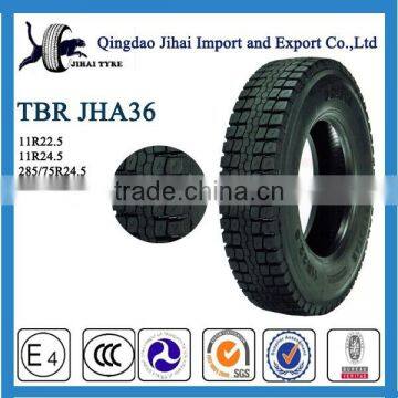 Supply 11R22.5 used truck tires in stock for sale in good quality