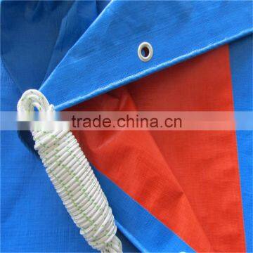 Waterproof Plastic Cover Blue Orange pe Trapaulin for Truck Cover photo-2