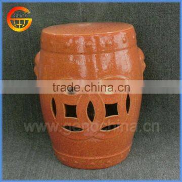 Garden ceramic stool for indoor and outdoor