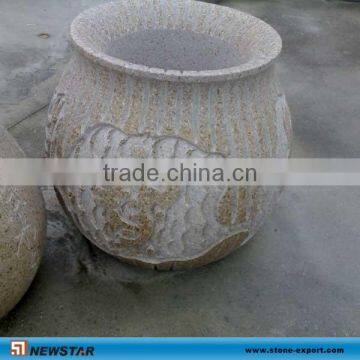 garden stone vase