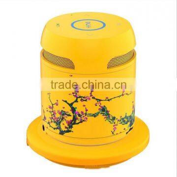 Newest Arrival Ceramic Design Portable Bluetooth Speaker With QI Wireless Charger Bottom/TFCard/Remote Control Bluetooth Speaker photo-3