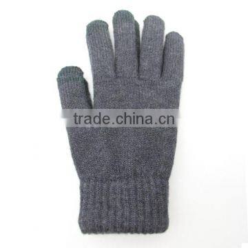 Wholesale Factory 100% Winter Long Warm Wool Felt Knitted Gloves photo-2