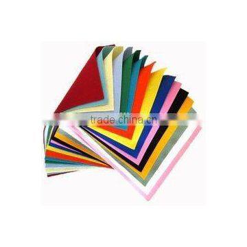 Colored felt, Nonwoven colored felt fabric