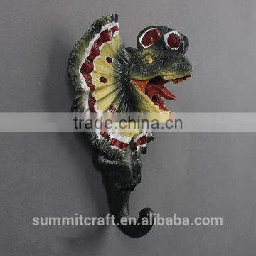 Life-like Resin Decorative Artificial Dragon Wall Mounted Cloth Hook photo-2