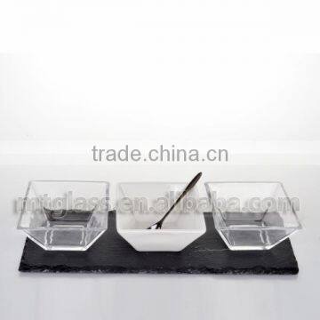 wholesale bulk 1 ceramic and 2 clear glass ice cream dessert bowl for kitchen,dinner