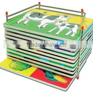 EDU5120 wire classroom puzzles display rack