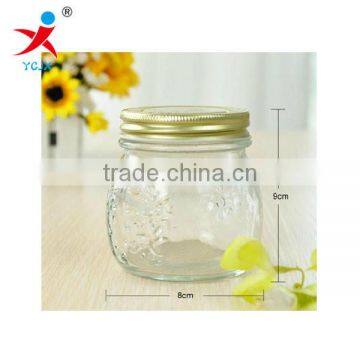 seal and clear Storage for Whole grains/glass container for candy &tea with transparent lids