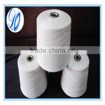 Raw White Cotton Spandex Core Spun Yarn 16s Ring Spun photo-3
