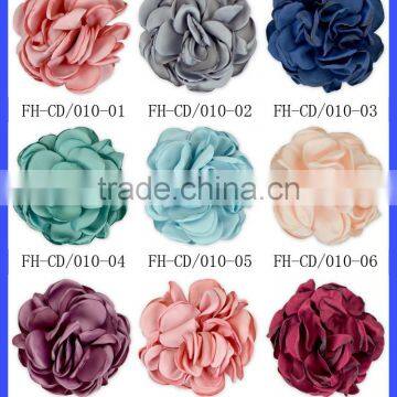 Handmade Posh Big Fabric Flowers for Dresses,hair Headband photo-6