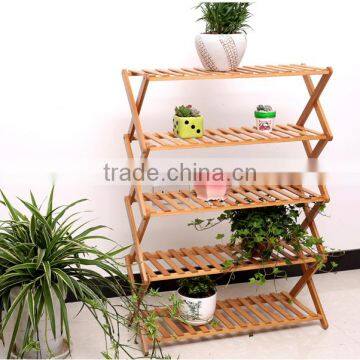 Solid wood flower shelf