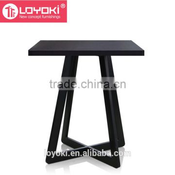 modern Black round and square shape Wooden Side Table high quality home furniture end table