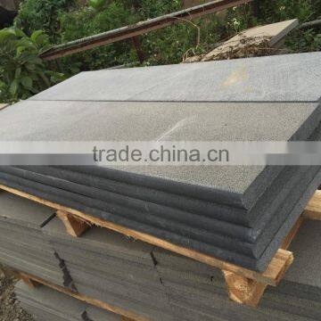 Black Stone Tiles Antique Black Basalt Stair Step Black Basalt Flooring Tile photo-4