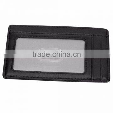 RFID Genuine Leather ID Business Credit Card Holder Italian Vegetable Tanned Leather Durable Ultra Multiple Slim photo-6