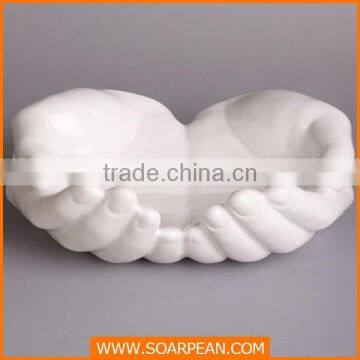 Creative Fiberglass Hand-shaped Vase for Decoration photo-2