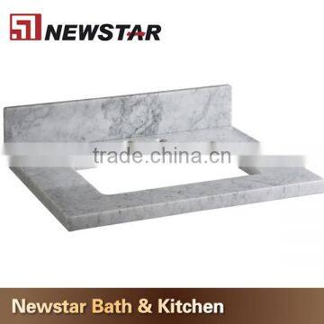 Made in China White carrara Marble Vanity Tops