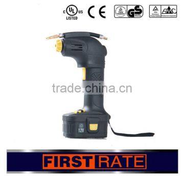 China factory Cordless 9.6V 12V 14.4V 18V portable tire air compressor