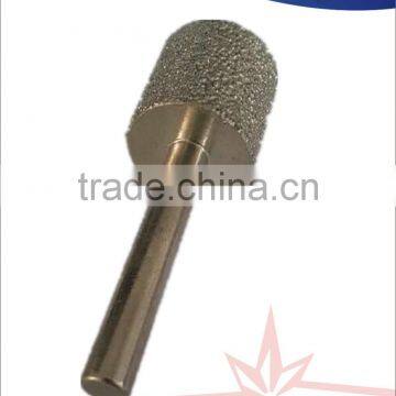 Vacuum brazed diamond carving burrs for filing wood,brick