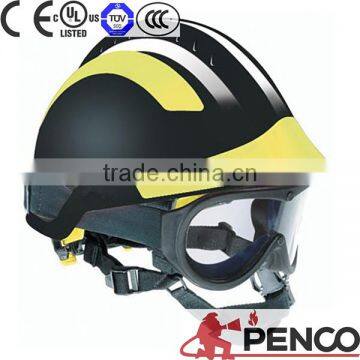 fire fighting black helmet safe wearing fireman workers use driving head protected