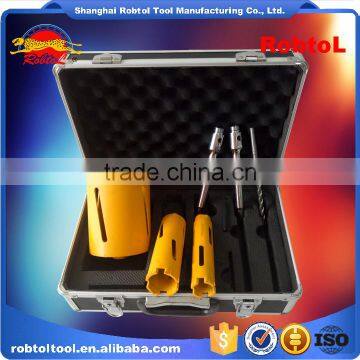 7 in 1 Kit Cured Reinforced Concrete Diamond Core Drill Bits Asphalt Masonry Cement Brick Block Wet Boring Segmented photo-4