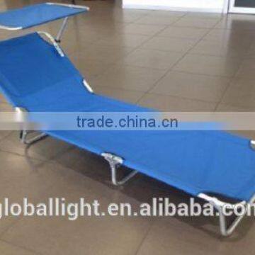 Steel Folding Sun Bed 3 Legs Sunbed Folding Chair photo-3