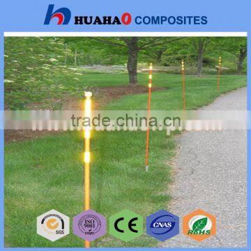 Hot Sale High Strength UV Resistant Snow Plastic Stakes With Cap and Reflective Tape photo-5