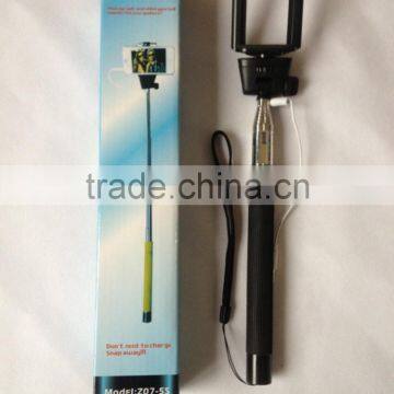 Z07-5s High Quality Mobile Phone Wired Selfie Stick For Travel Tourism