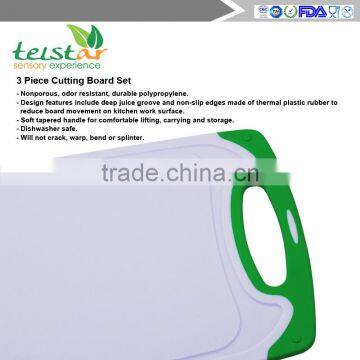 Manufacturer of Promotional Big Medium Small 3 PCS Green Plastic Cutting Board, and PP Cutting Board photo-4