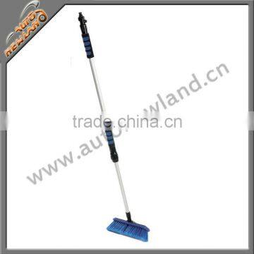 Telescopic water flow car brush