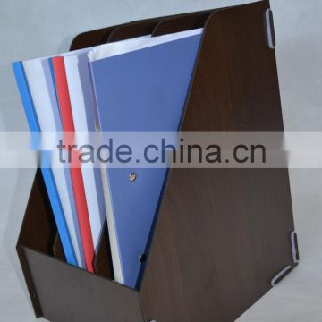 2016 new design customed Office supplies wooden office magazine file boxes / holders / organizers for document files